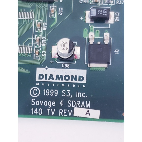 Diamond Stealth III S540 S3 Savage 4 AGP 16MB VGA GPU 2203545-001 - Picture 4 of 6